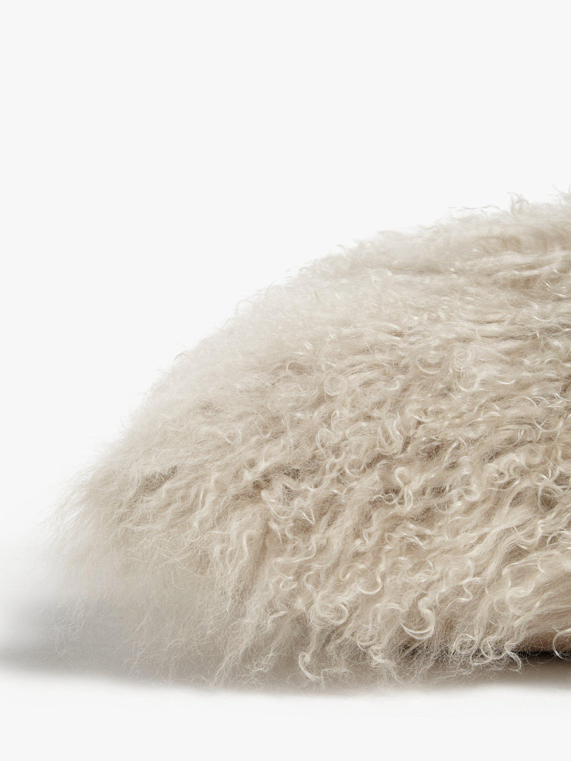 John Lewis Mongolian sheepskin cushion 38cm (British brand)
