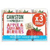 Cawston Press Apple & Summer Berries Juice   3 x 200ml GOODS M&S   