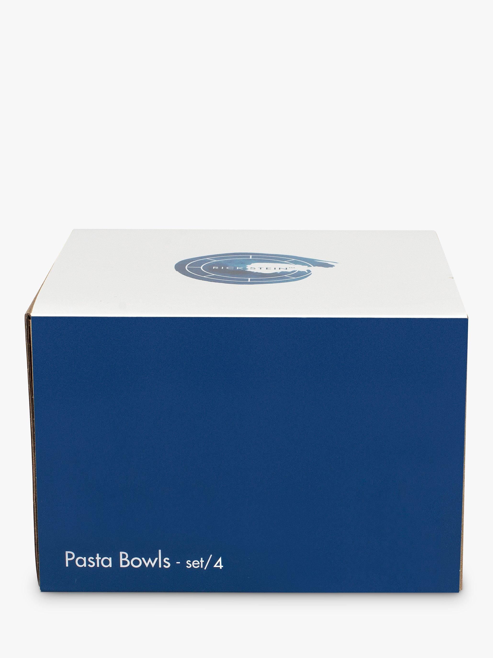 Rick Stein pasta bowls set of 4 blue white 16cm, UK version