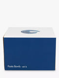 Rick Stein pasta bowls set of 4 blue white 16cm, UK version