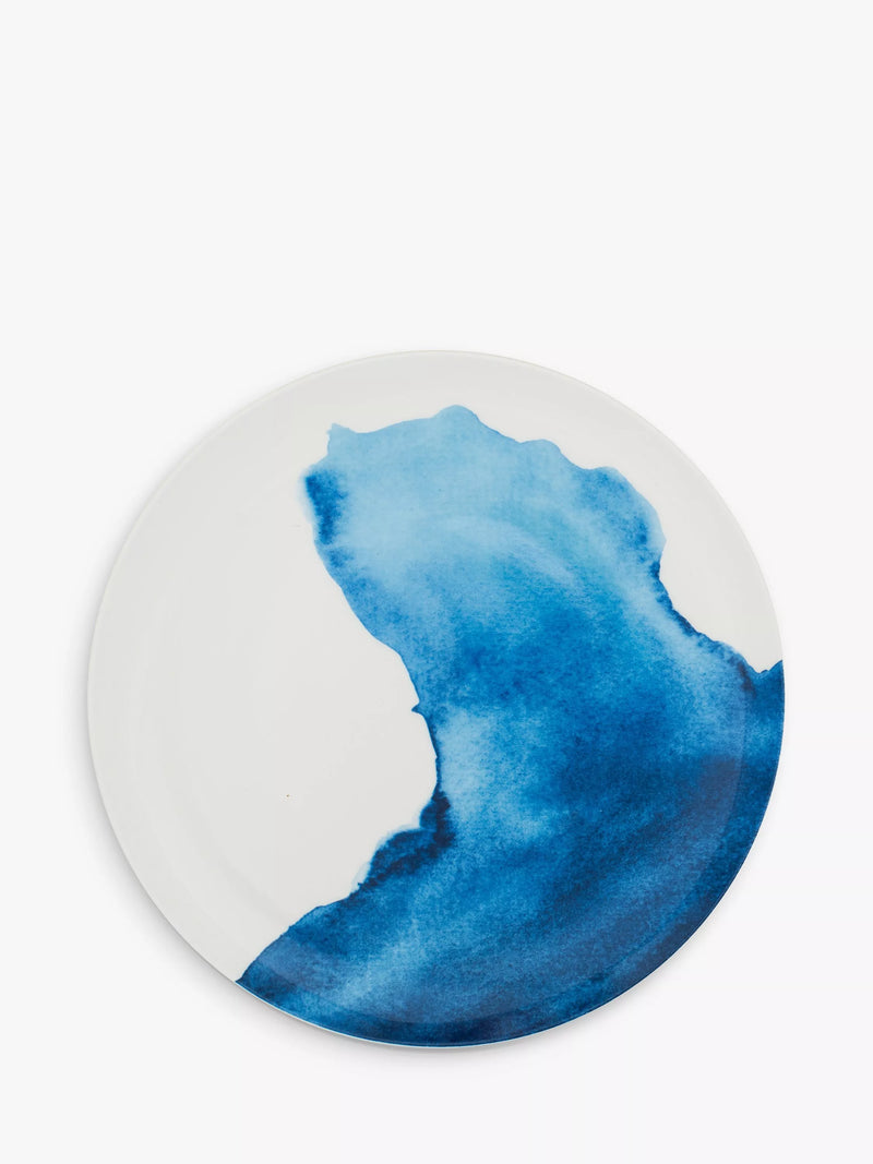 Rick Stein Coves of Cornwall dinner plates set of 4 Blue/White 28cm, imported from the UK