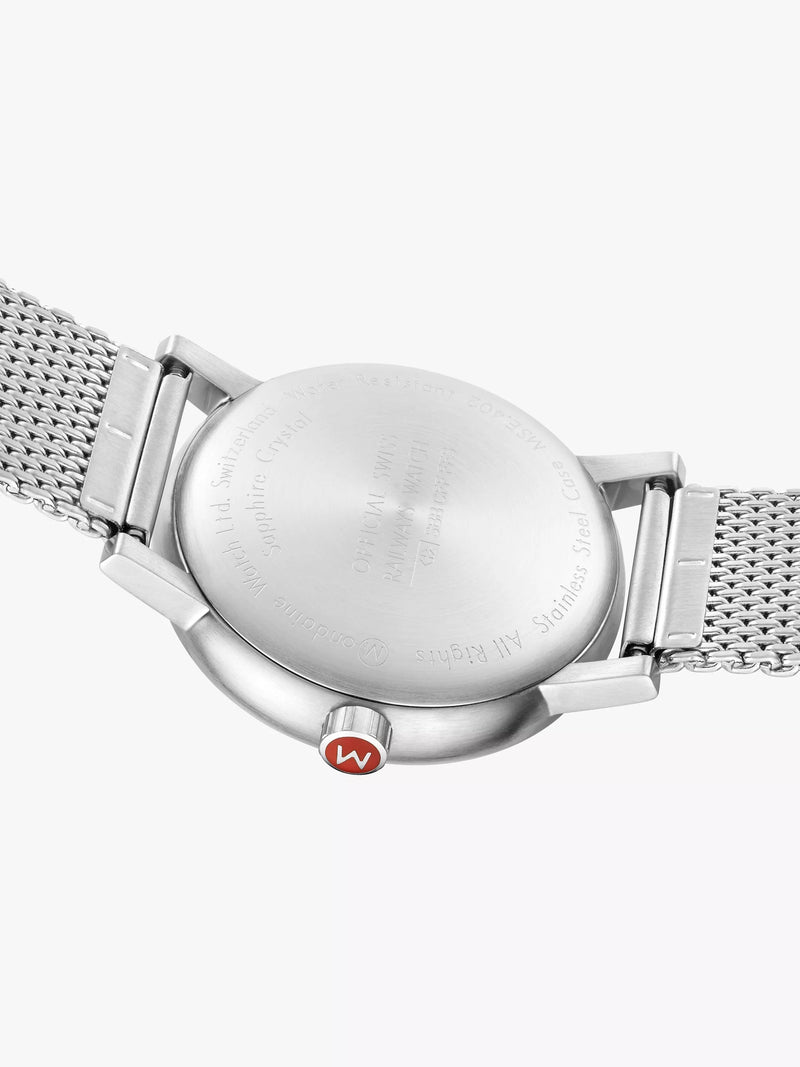 Mondaine Evo 2 watch with date and mesh band 40mm, UK version