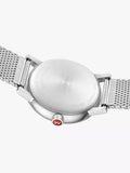 Mondaine Evo 2 watch with date and mesh band 40mm, UK version