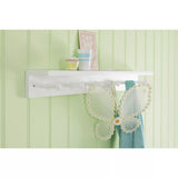 Great Little Trading Co Shaker peg rail in white - British product