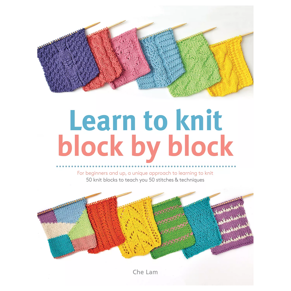 Search Press Learn To Knit Block by Block Book by Che Lam