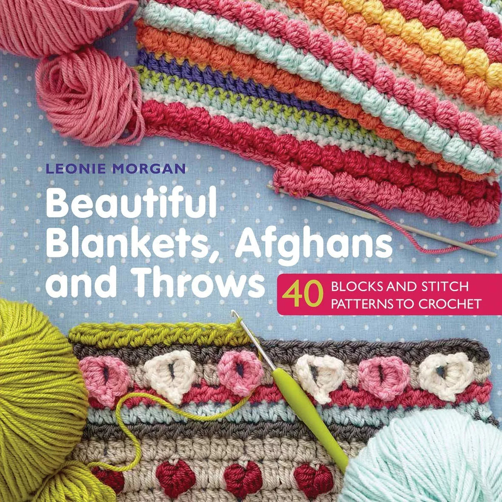 Search Press Beautiful Blankets, Afghans and Throws Crochet Pattern Book by Leonie Morgan