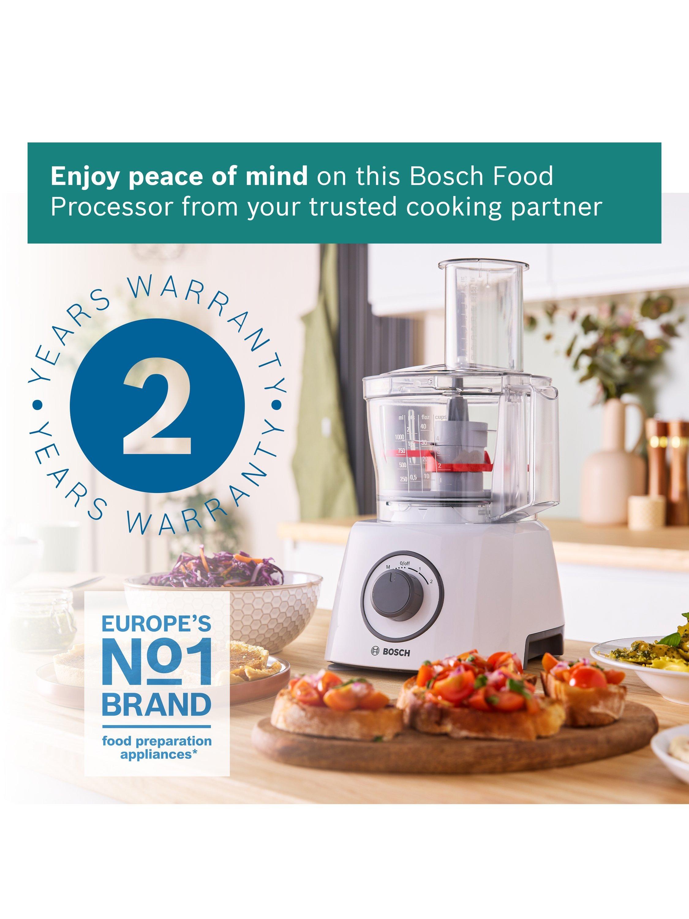 Bosch MultiTalent3 food processor 800W white - British product