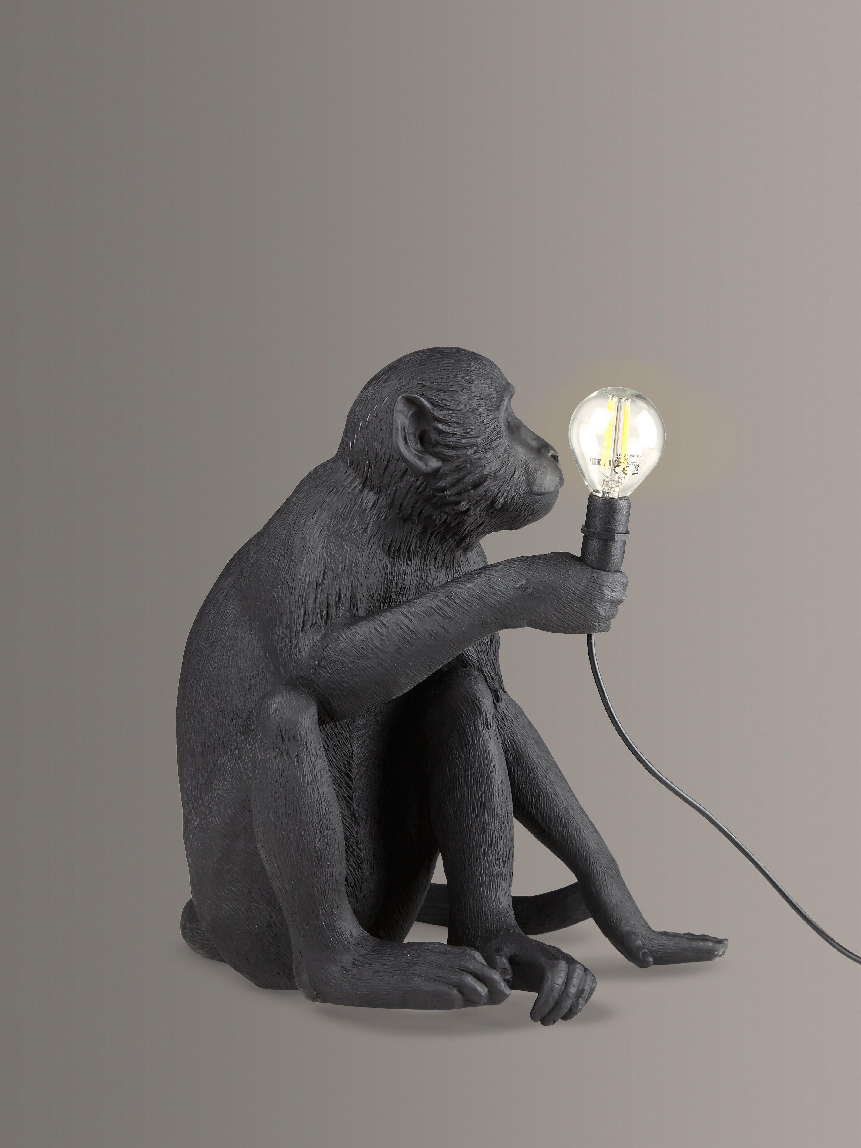 Seletti monkey table lamp black (British brand)