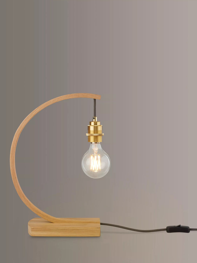Tom Raffield Hanter large oak table lamp (British brand)