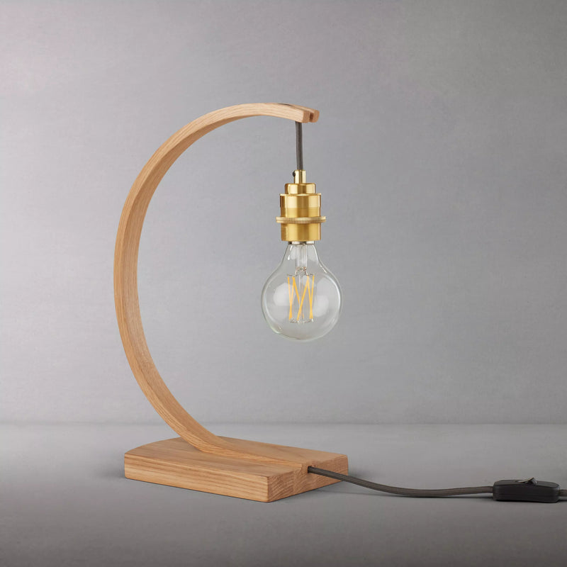 Tom Raffield Hanter large oak table lamp (British brand)