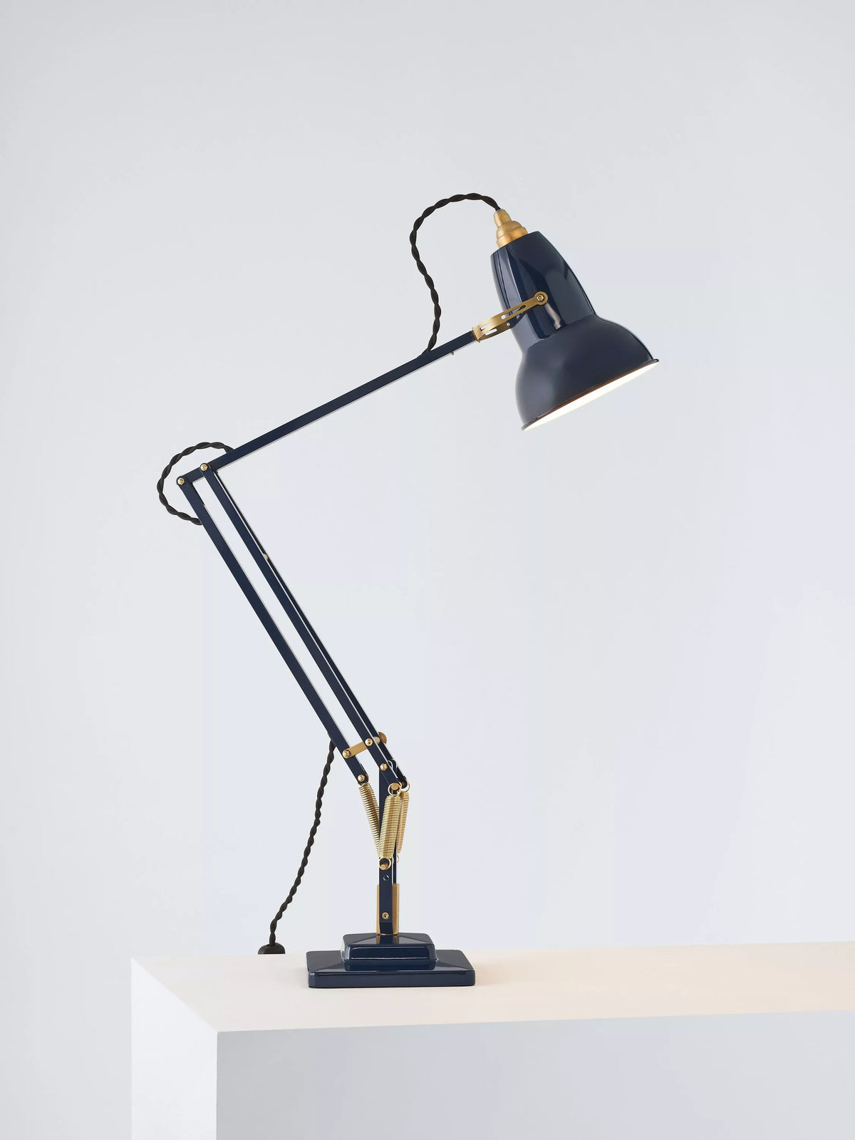 Anglepoise Original 1227 Brass Desk Lamp, Elephant Grey