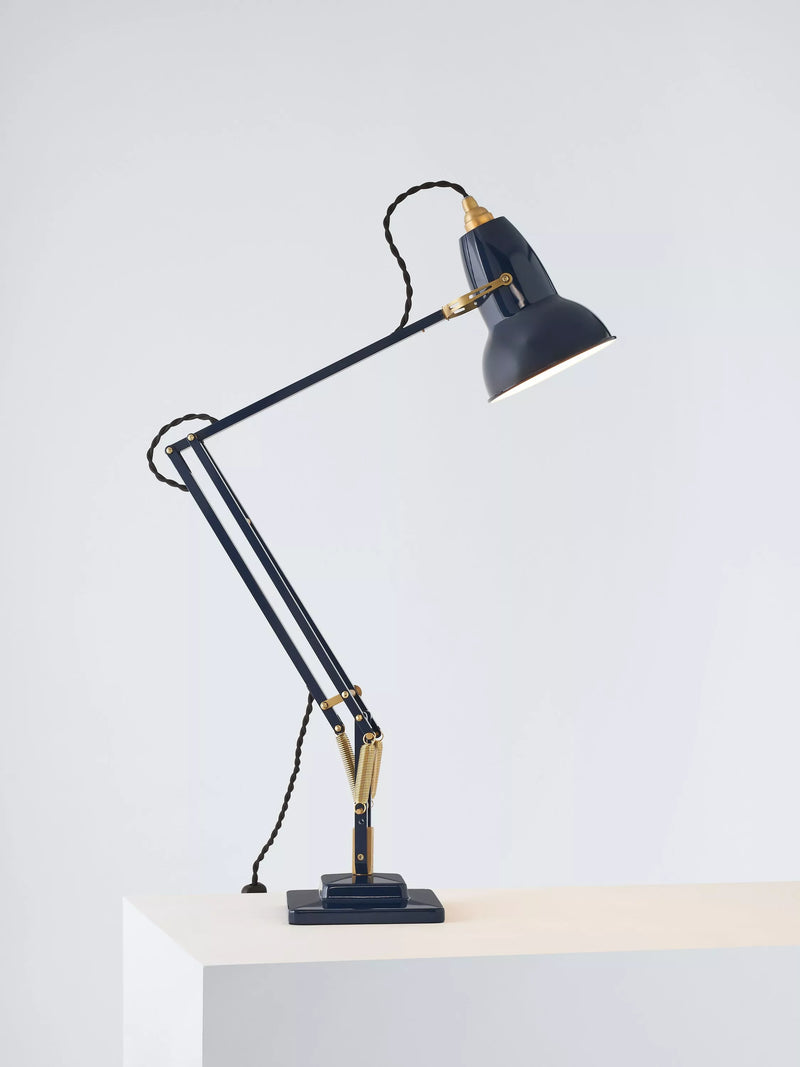Anglepoise Original 1227 Brass Desk Lamp, Elephant Grey