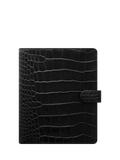 Filofax Classic Croc A5 Organiser in Ebony - British product