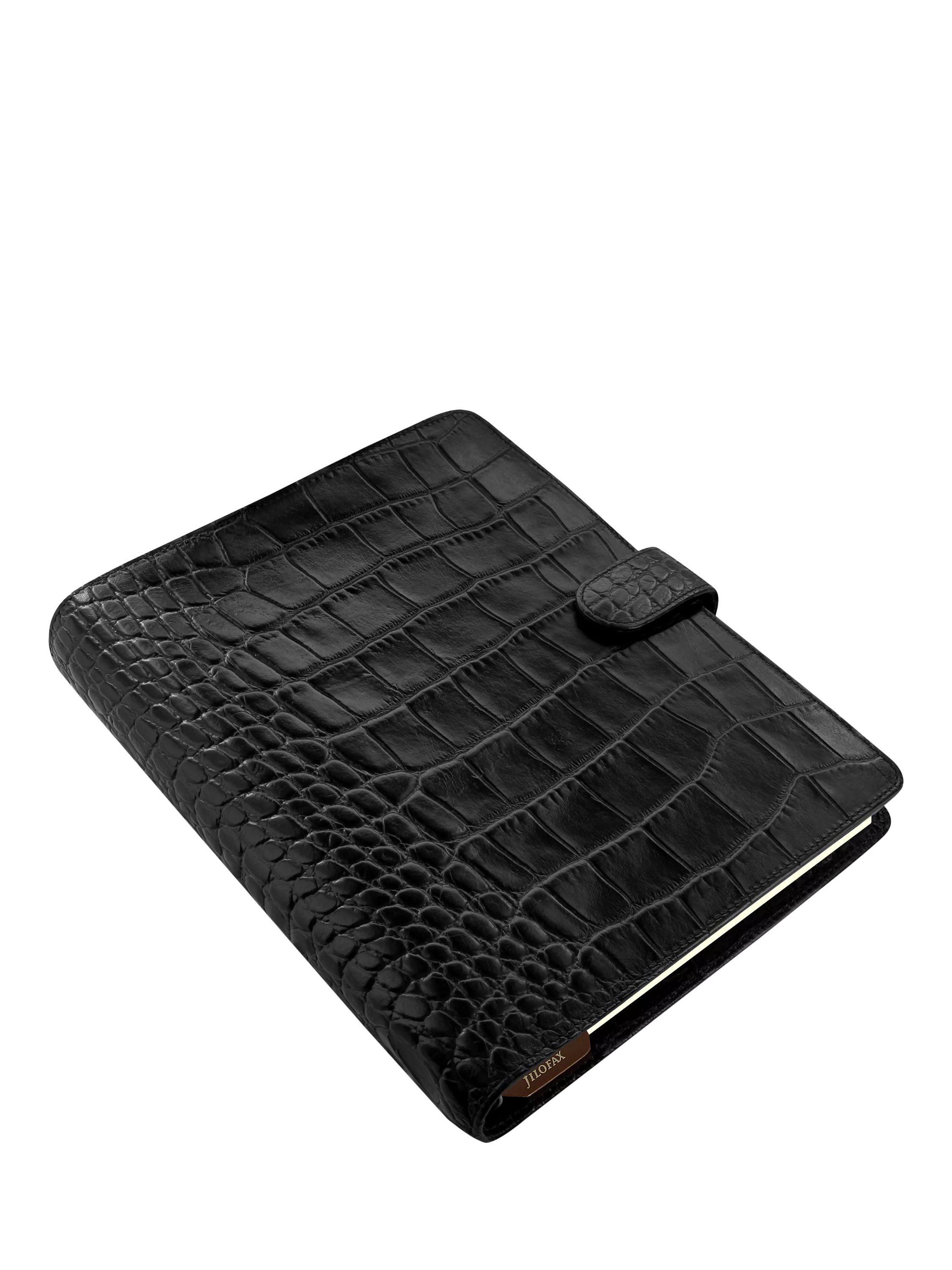 Filofax Classic Croc A5 Organiser in Ebony - British product