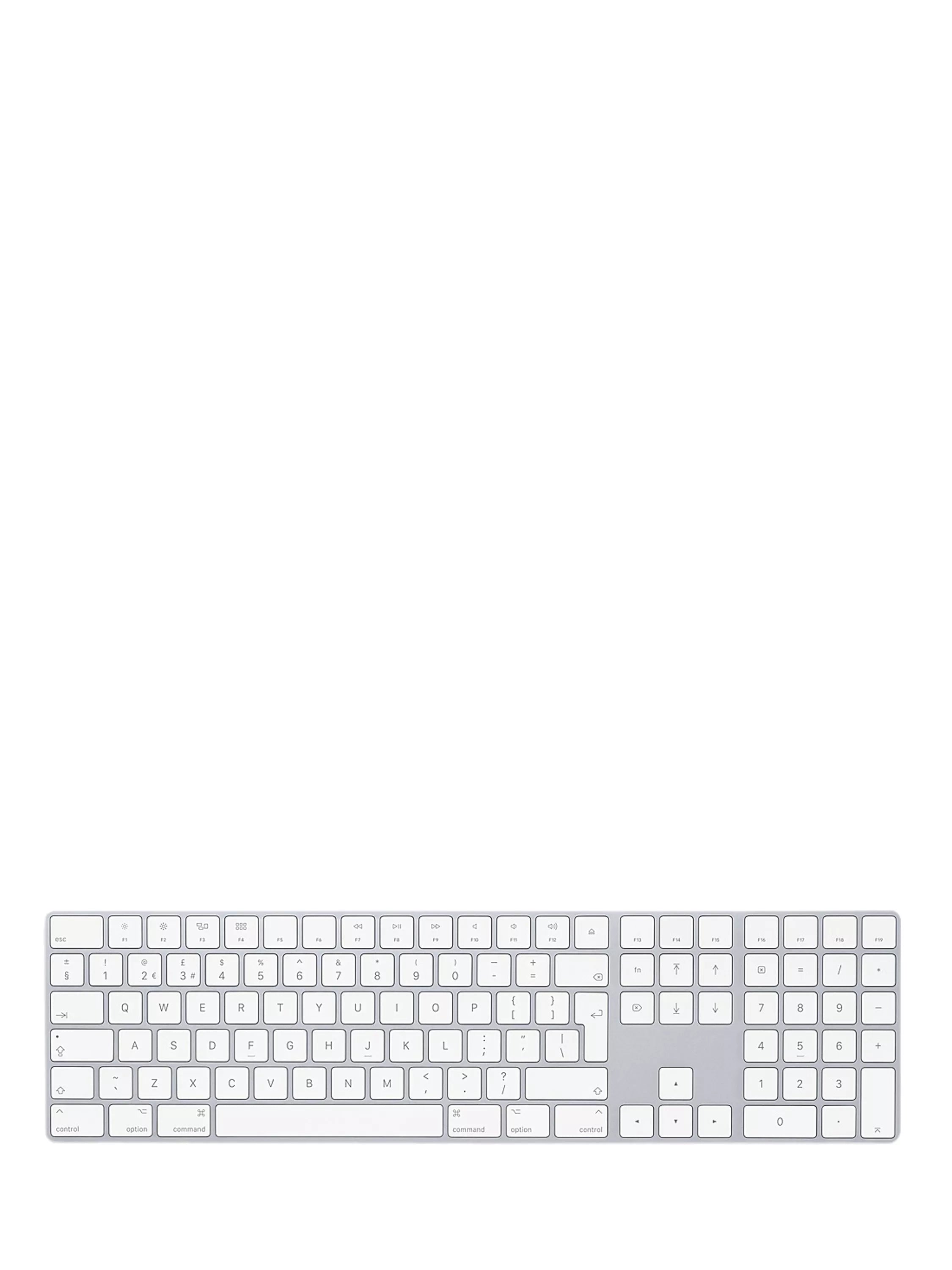 Apple Magic Keyboard with numeric keypad British English silver (British brand)