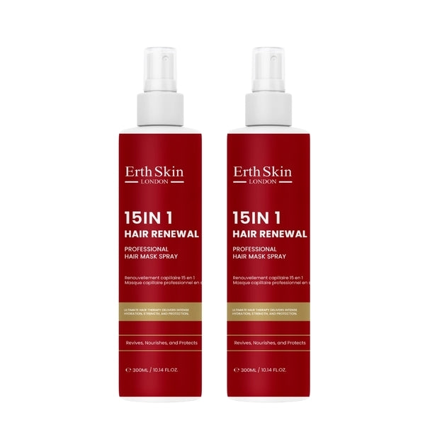 Erth Skin London 15-in-1 hair renewal mask spray 300ml, UK version