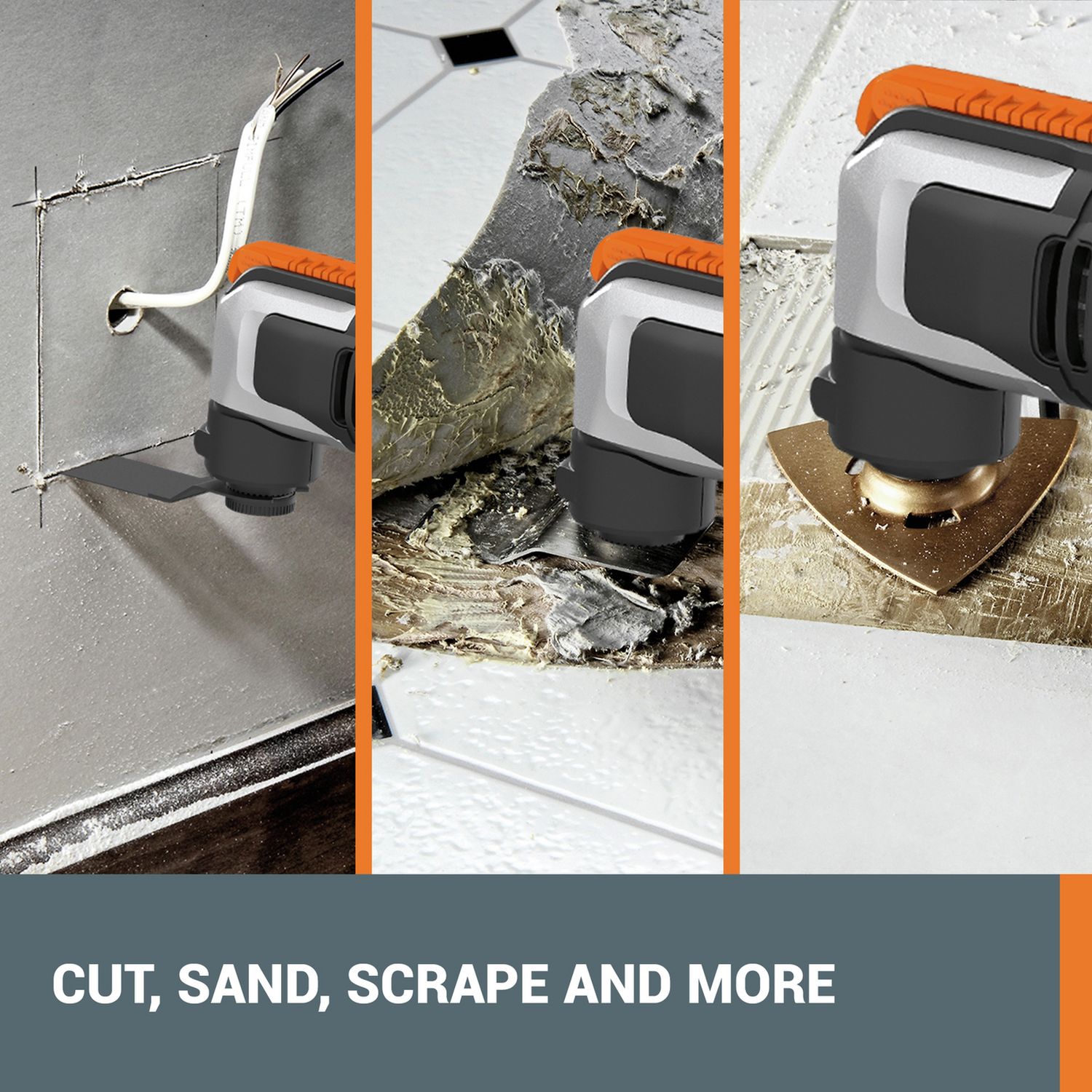 WORX WX686 Sonicrafter electric multitool with accessories (British brand)