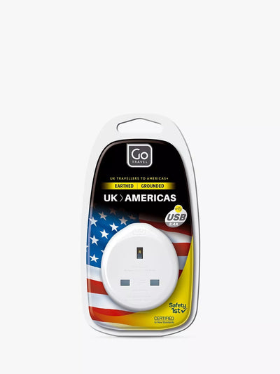 John Lewis Go Travel USB UK to USA Travel Adaptor- Buy online at McGrocer