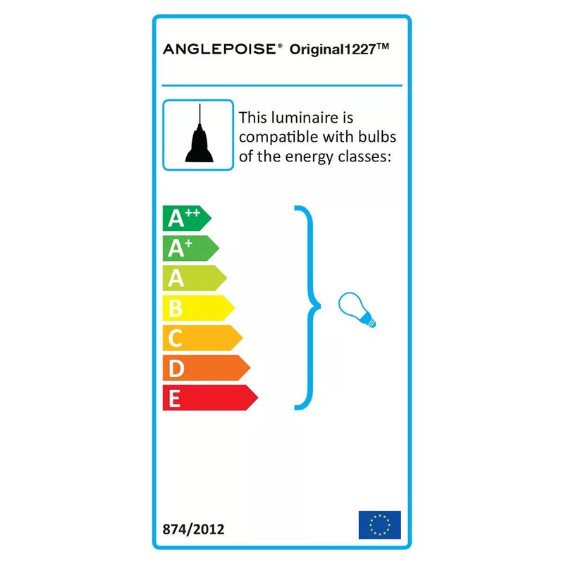Anglepoise 1227 ink blue pendant light (British brand)