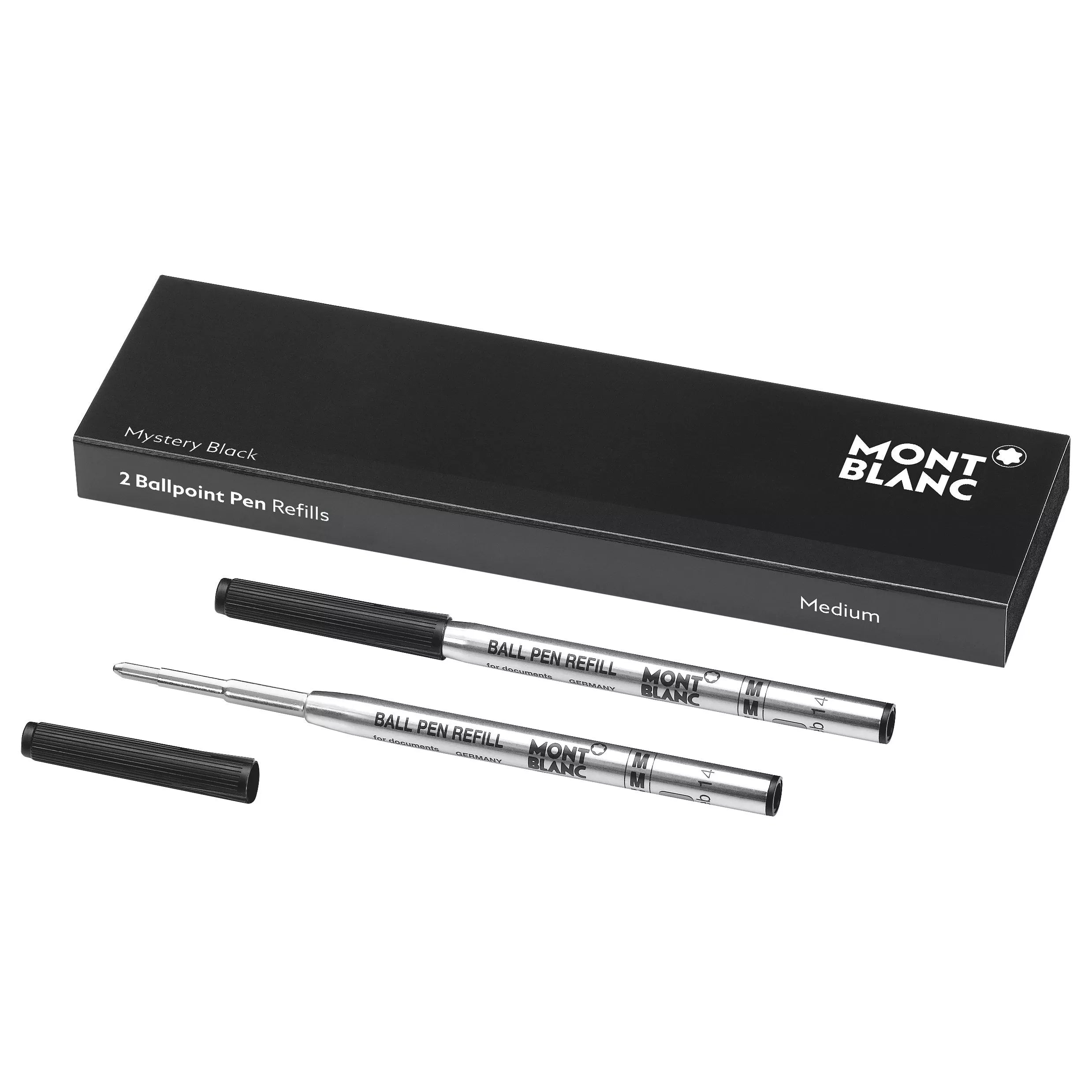 Montblanc ballpoint pen refill medium pack of 2, imported from the UK