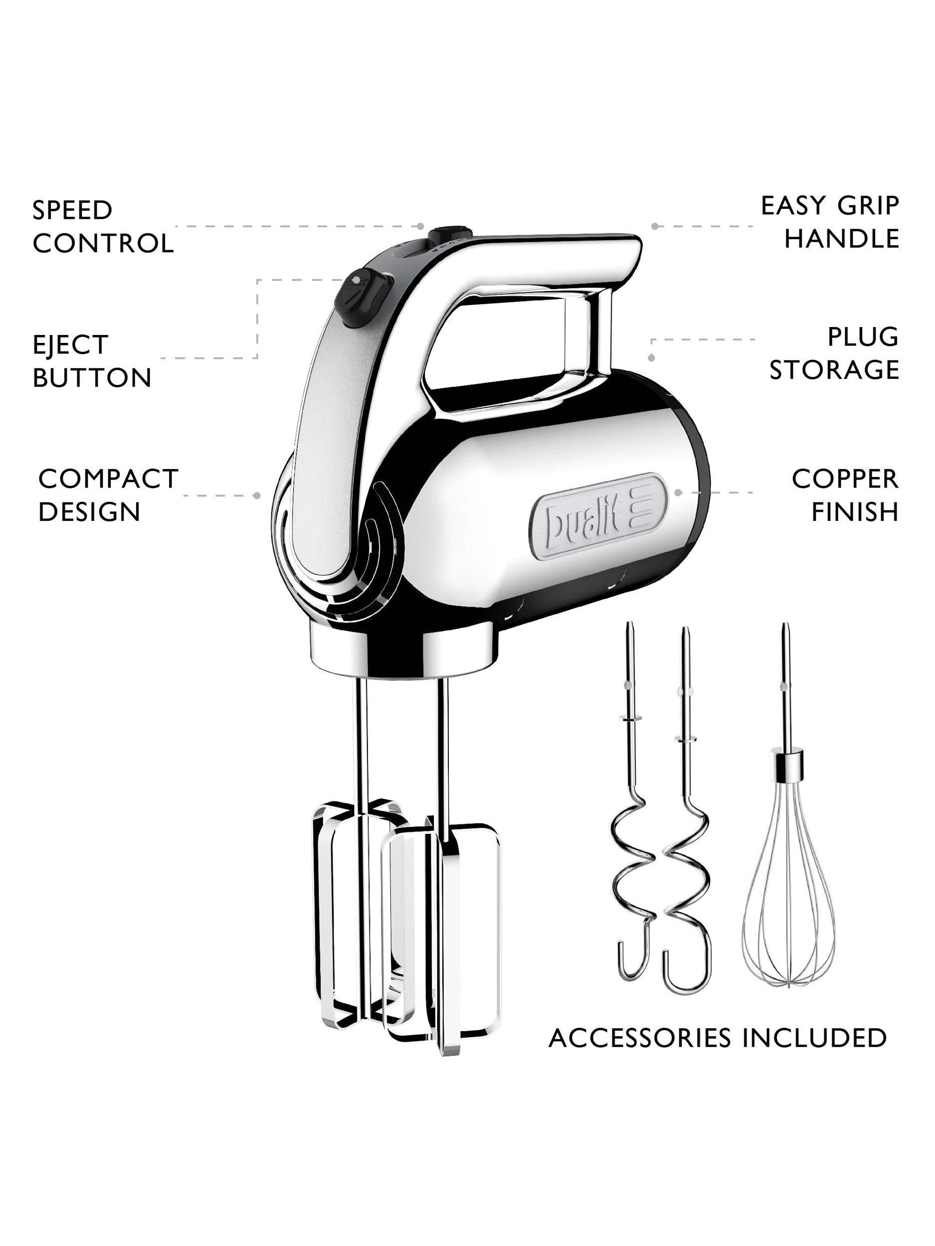 Dualit hand mixer with attachments, UK version
