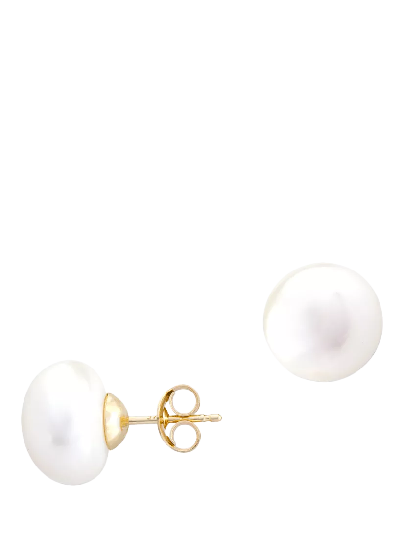 E.W Adams 9ct Gold Freshwater Pearl Stud Earrings