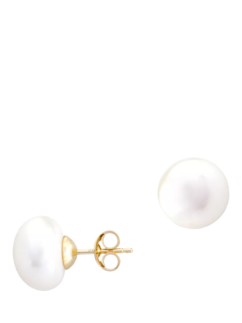 E.W Adams 9ct Gold Freshwater Pearl Stud Earrings
