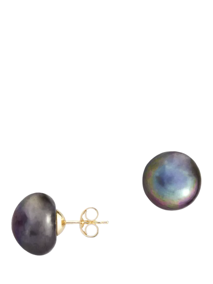 E.W Adams 9ct Gold Freshwater Pearl Stud Earrings