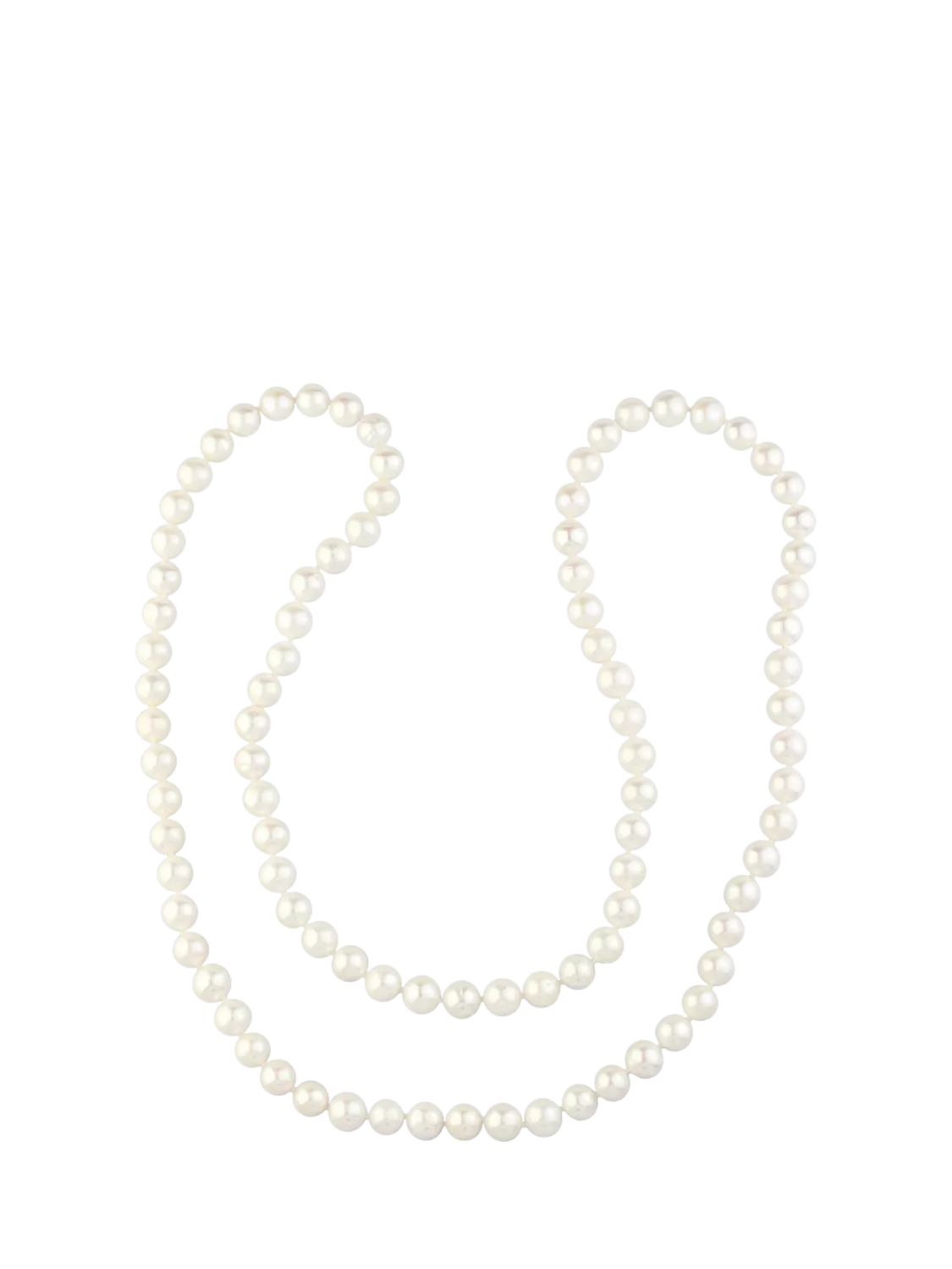 E.W Adams long pearl necklace 86cm (British brand)
