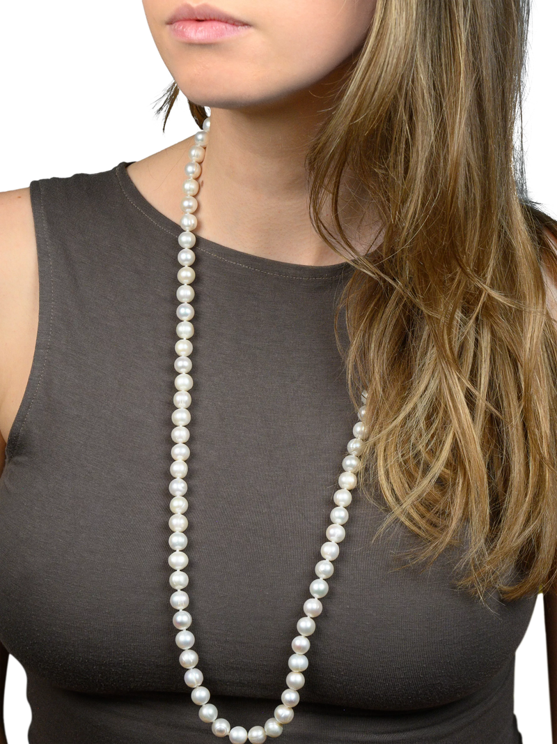 E.W Adams long pearl necklace 86cm (British brand)