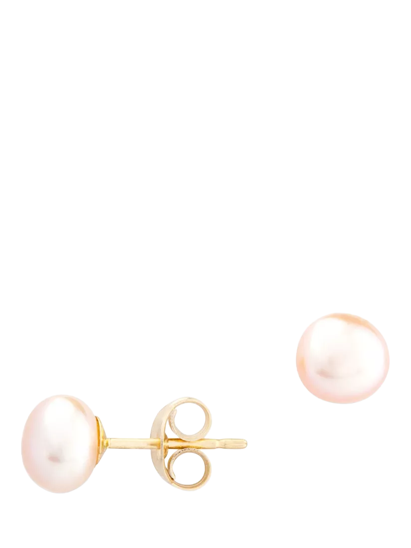 E.W Adams freshwater pearl stud earrings 9ct gold, UK version