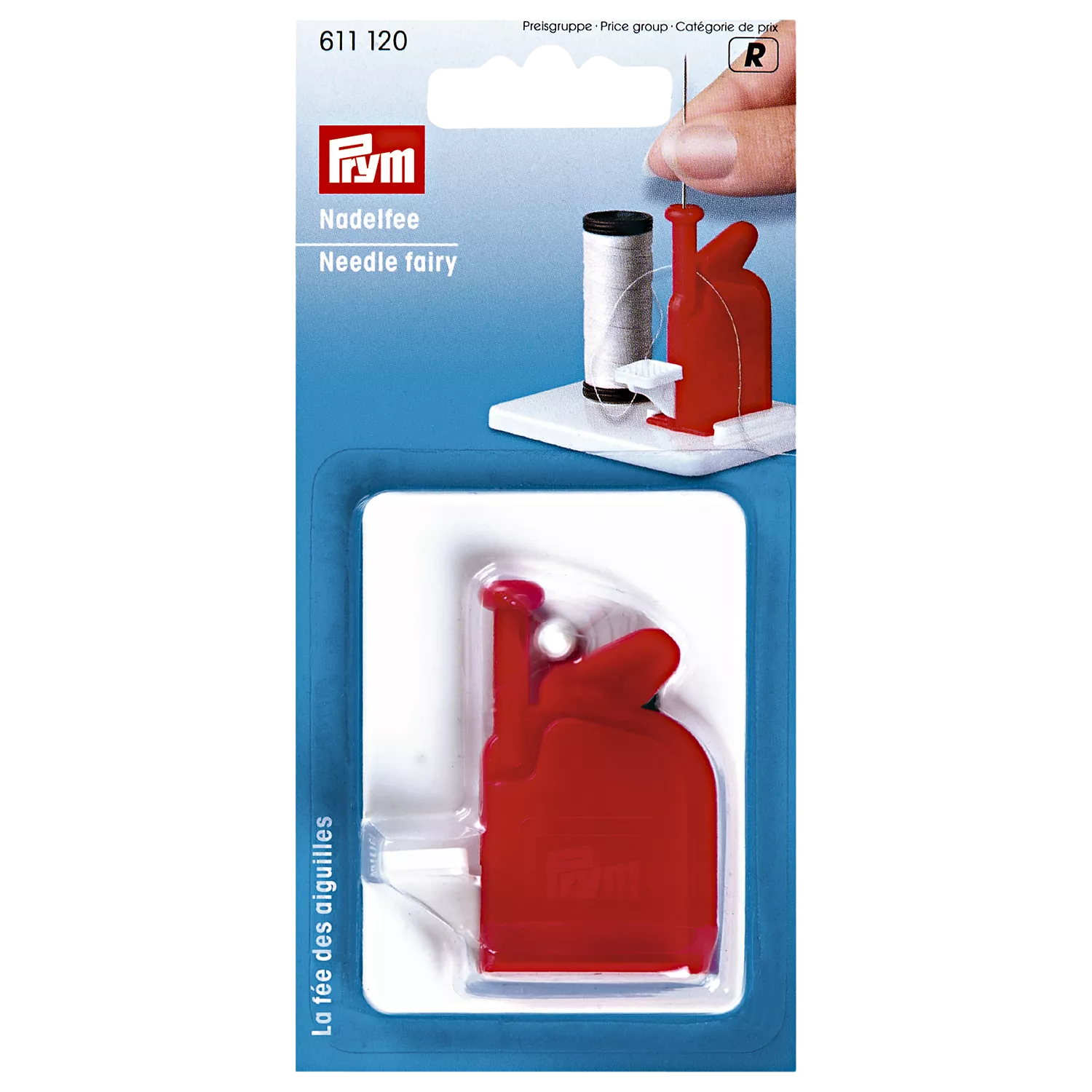 Prym Needle Fairy automatic needle threader plastic tool, UK version