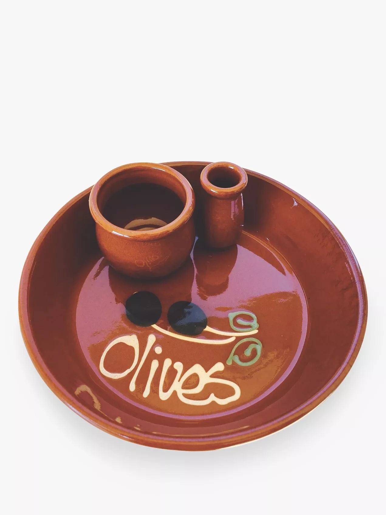 Graupera terracotta olive dish 15cm (British brand)