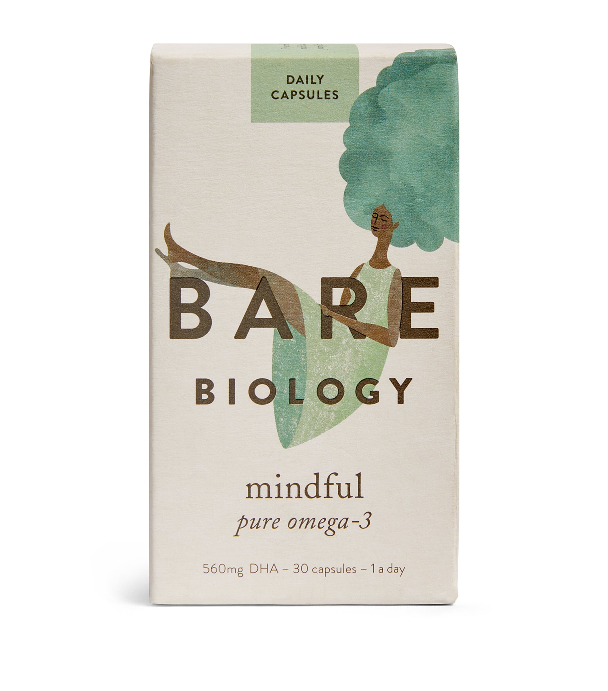 Bare Biology Mindful Pure Omega-3 supplement 30 capsules - British product