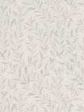 Trailing Willow Leaf and Trellis Pattern Wallpaper