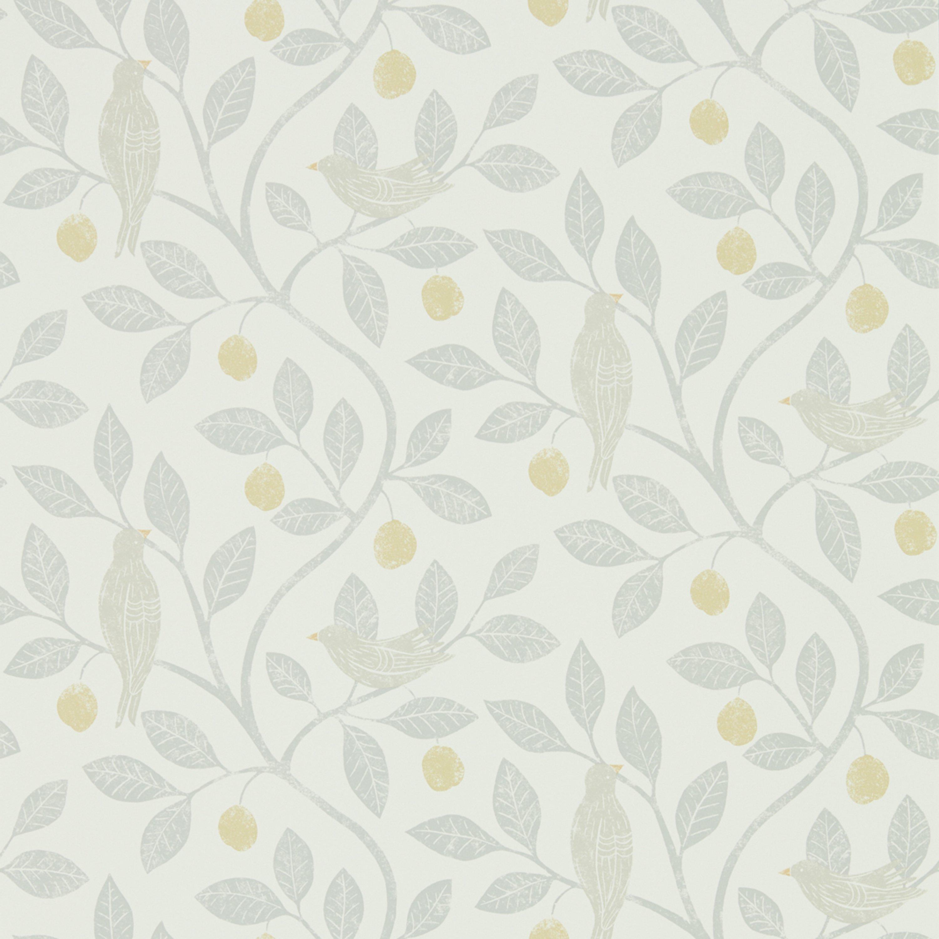 Sanderson Damson Tree wallpaper design (British brand)