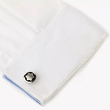 Montblanc Snowcap Star cufflinks silver black - British product