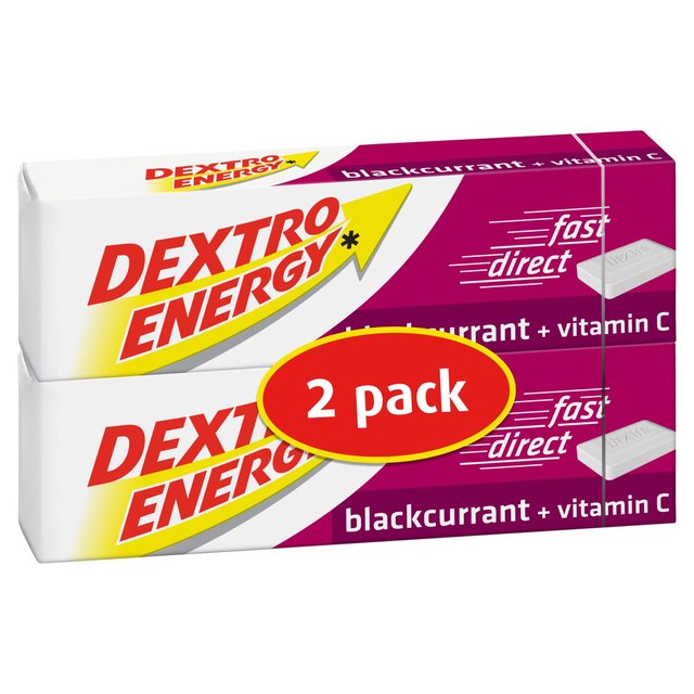 Dextro Blackcurrant + Vitamin C Energy Tablets    2 x 14 per pack GOODS M&S   