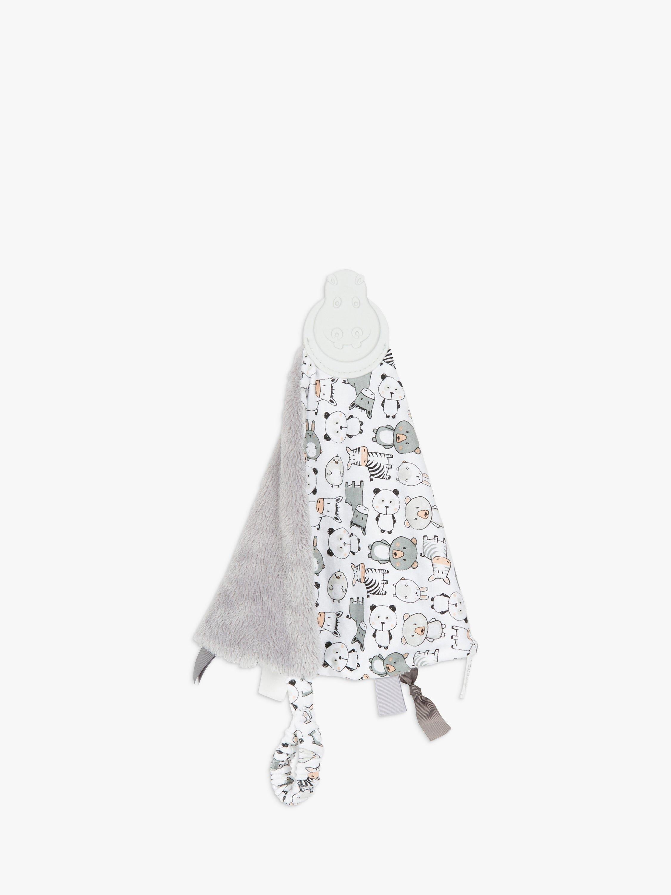 Cheeky Chompers panda pal textured teething comforter, grey and white - British product