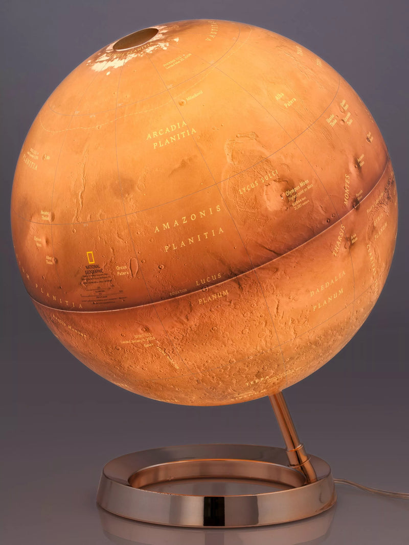 National Geographic Mars illuminated globe 30cm, imported from the UK