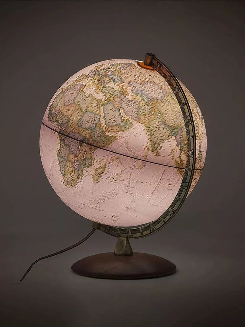 National Geographic executive brass edge globe brown 30cm, imported from the UK