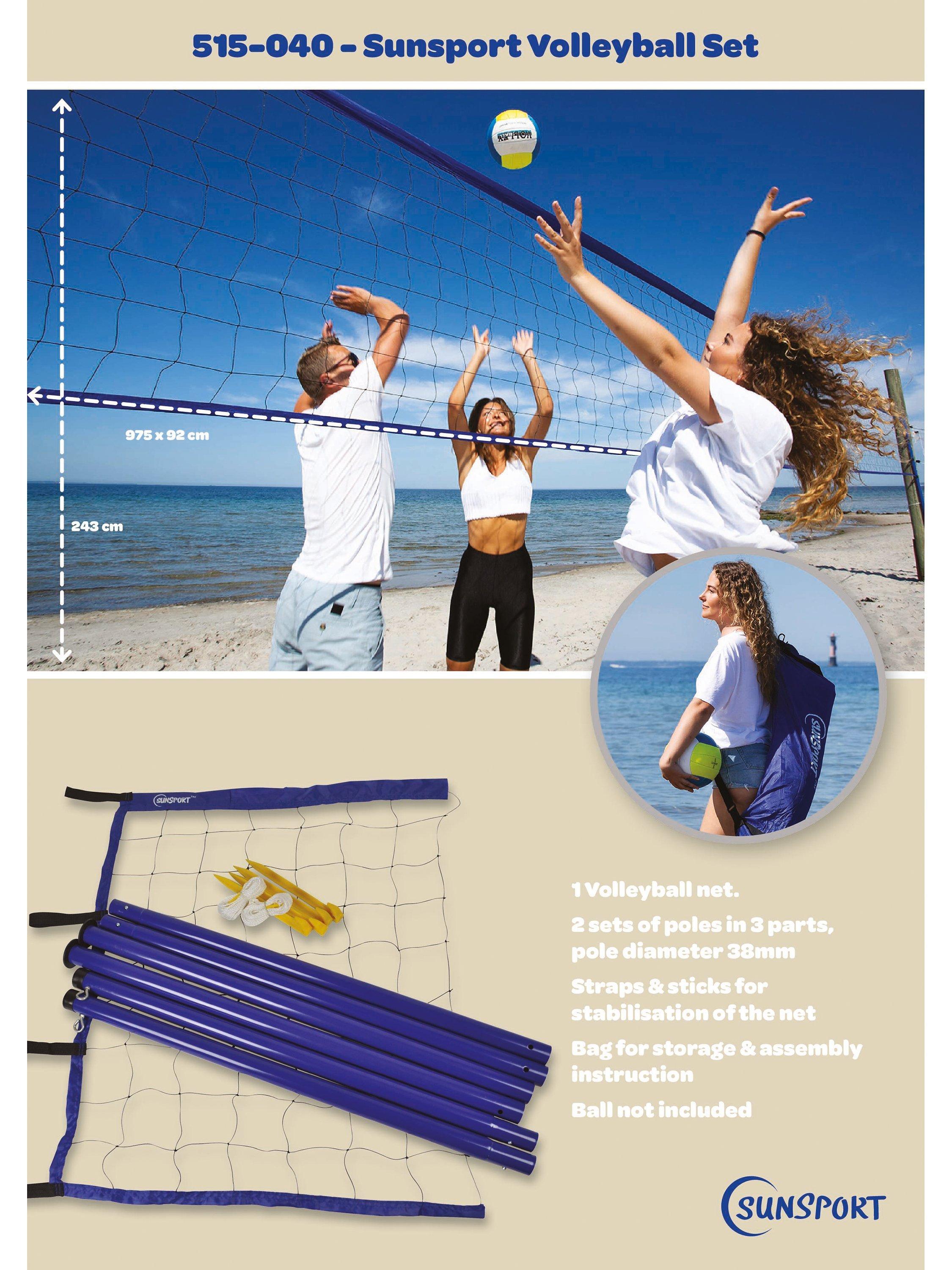 Sunsport volleyball set complete kit (British brand)