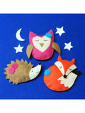 Buttonbag Sleep Friends key ring craft kit, UK version