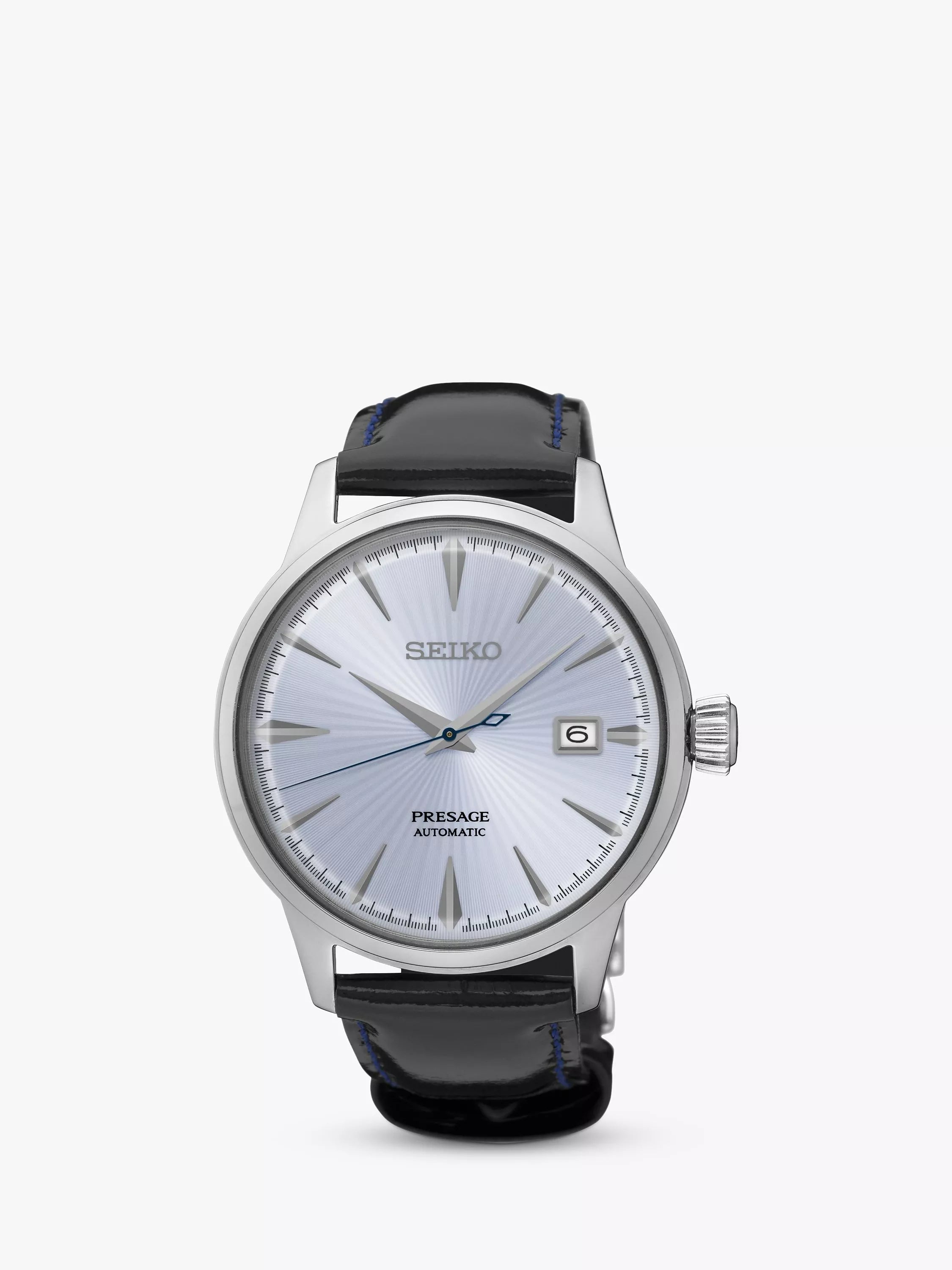 Seiko Presage automatic leather strap watch 40.5mm (British brand)