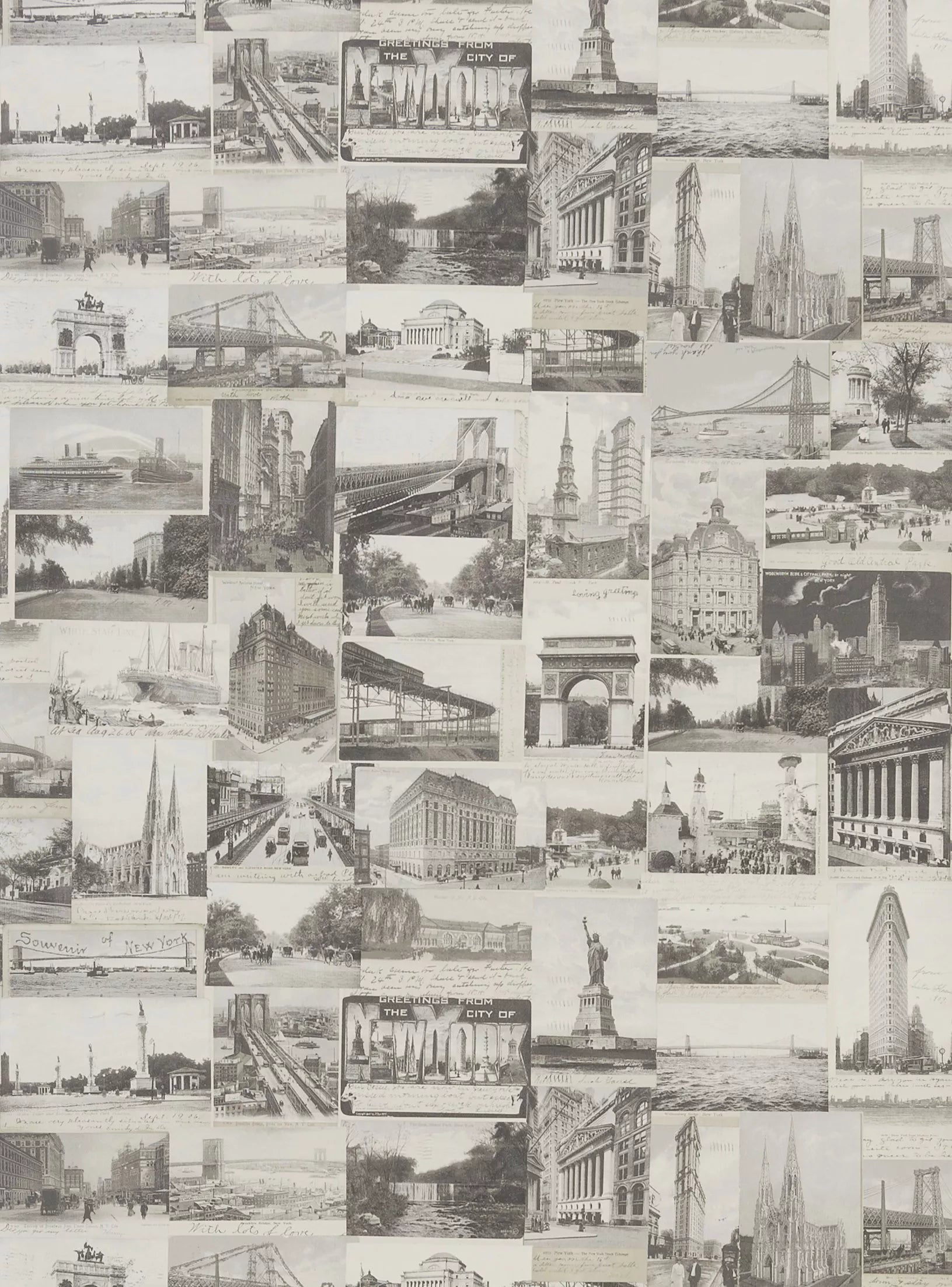 Ralph Lauren New York Postcard Wallpaper L10m x W68.5cm