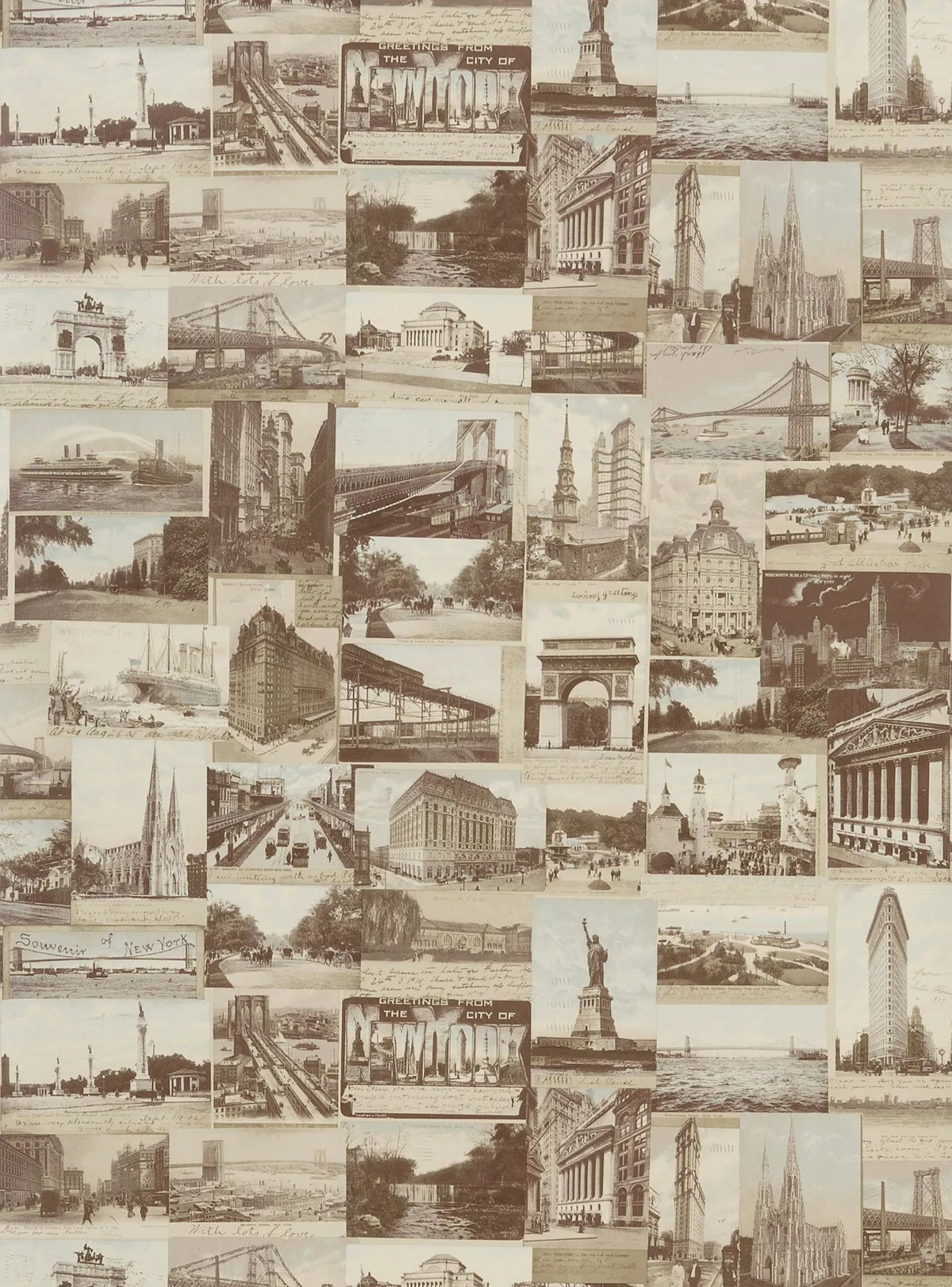 Ralph Lauren New York Postcard Wallpaper 10m roll, UK version