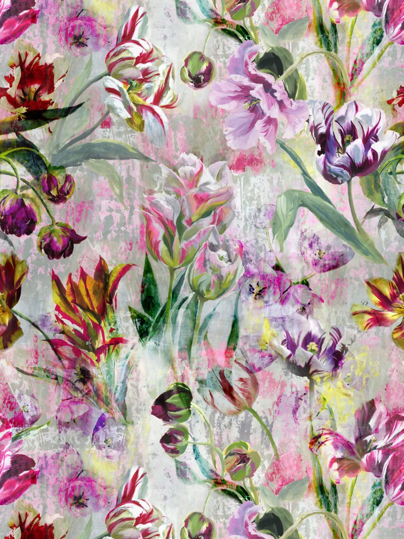 Floral Tulip Wallpaper Panel Set 70cm x 3m