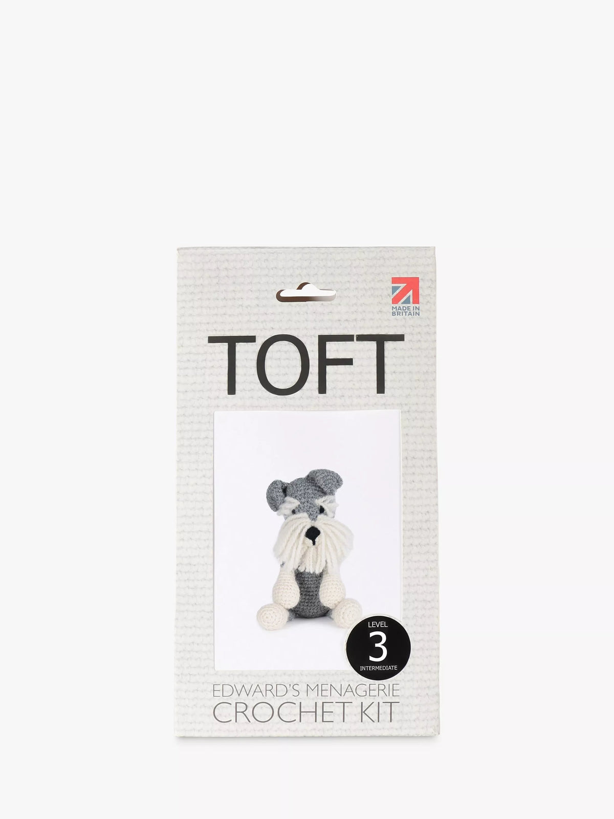 TOFT Romeo the Schnauzer crochet kit, UK version