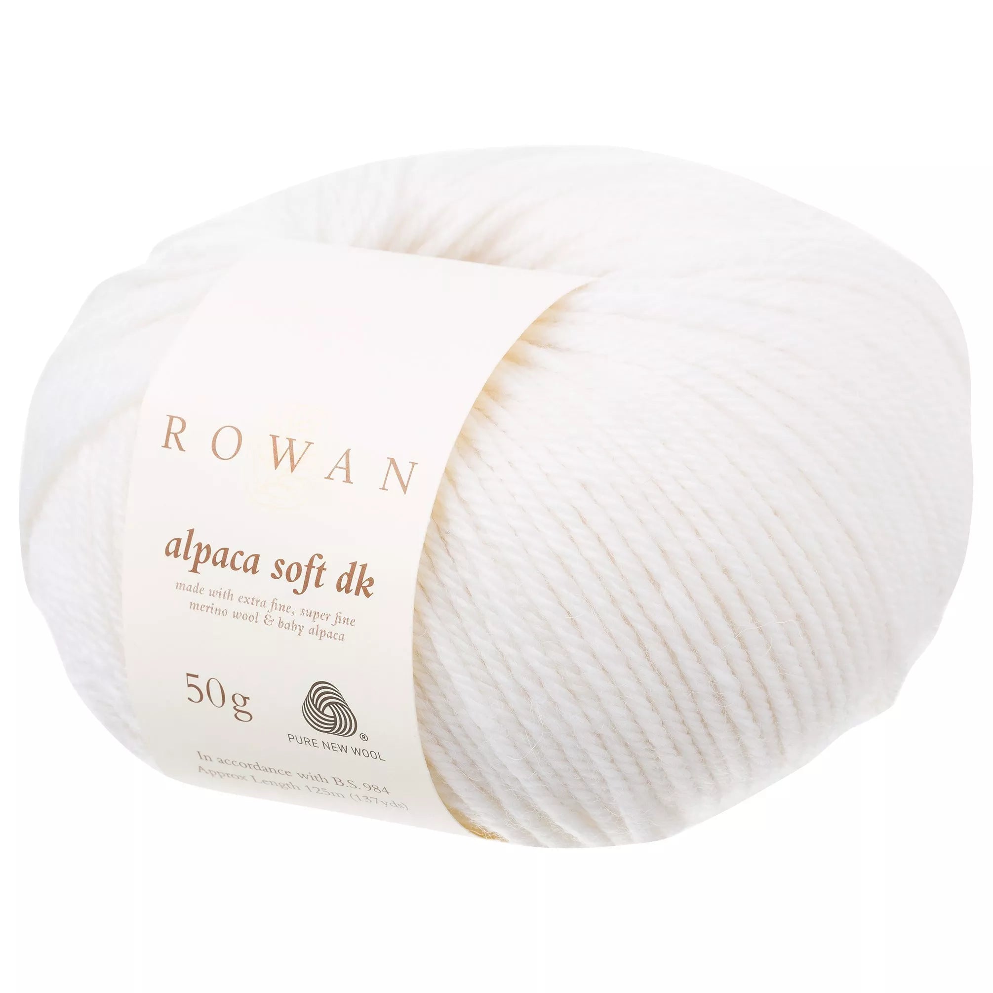 Alpaca and Wool Blend DK Yarn 50g in Champagne