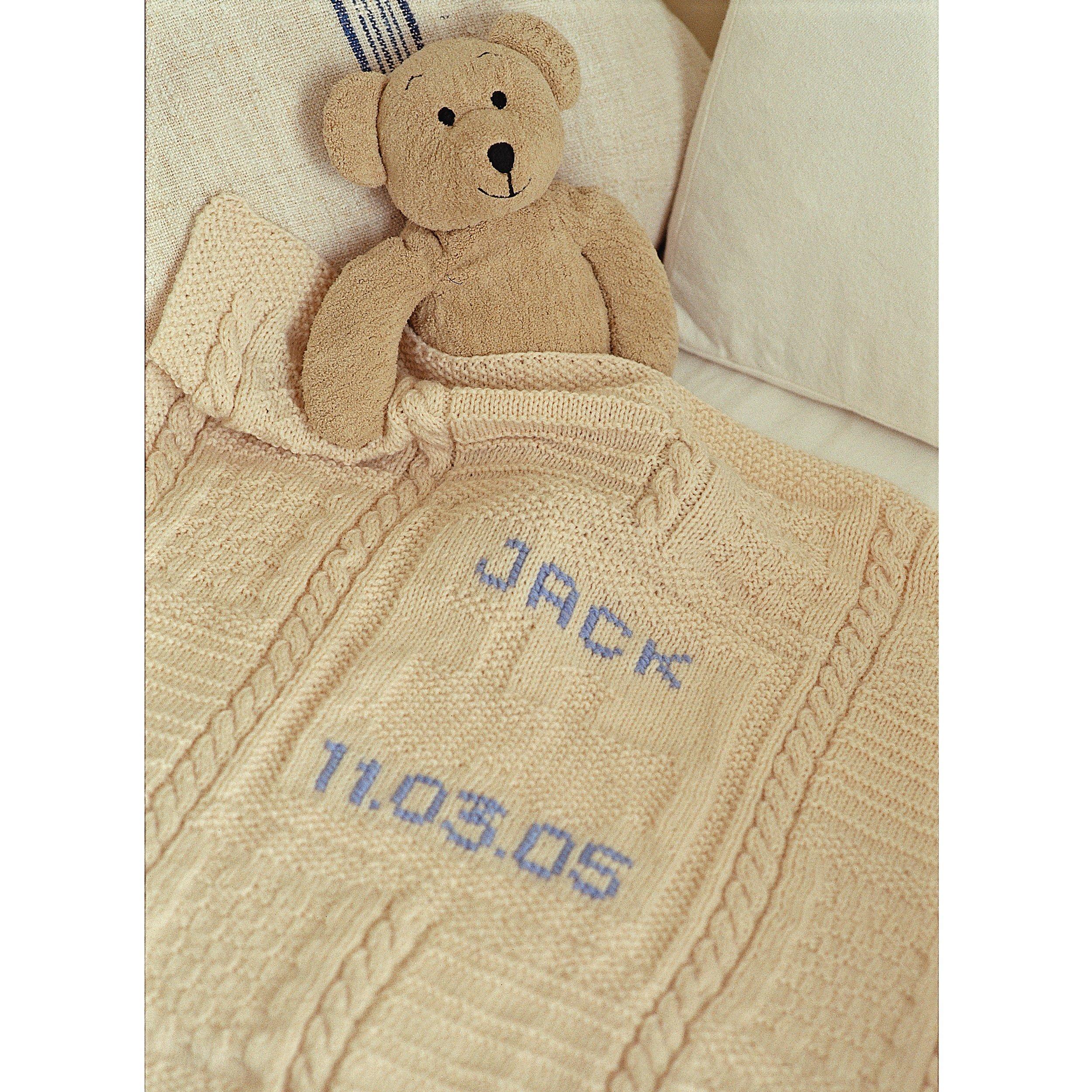 Sirdar baby blanket knitting pattern - (British brand)